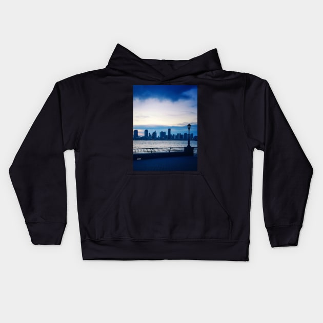 Battery Park, Manhattan, NYC Kids Hoodie by eleonoraingrid